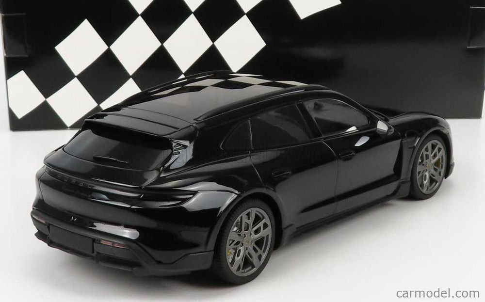Porsche Taycan + 1/18 + Black + MINICHAMPS + Impecável