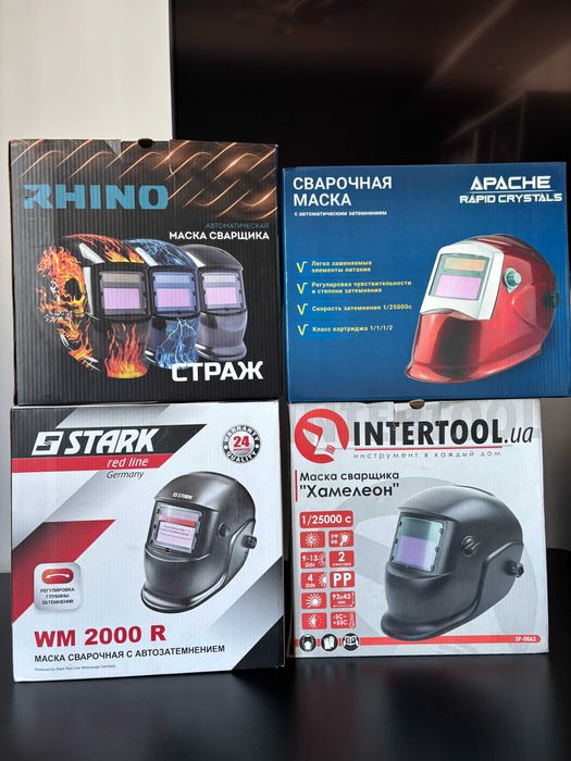 Маска зварювальника Xамелеон Stark Apache Rhino INTERTOOL