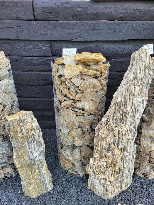Kamień gabionowy Łupek Moon Stone 63 mm gabion do ogrodzeń ogrodu akwarium