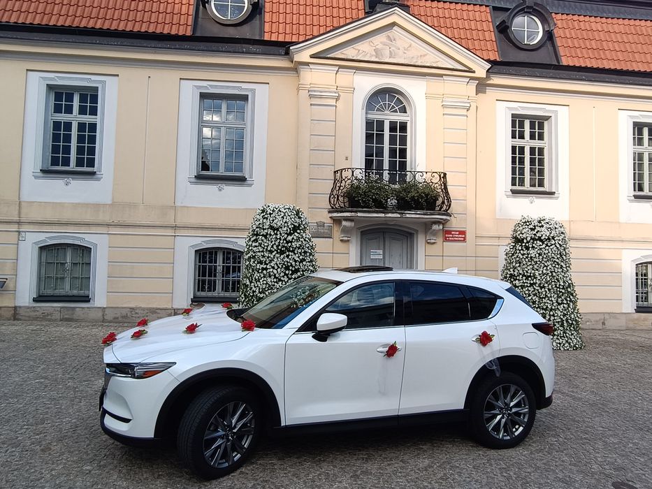 Auto do ślubu MAZDA CX-5 SUV biała perła