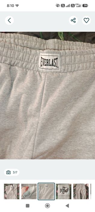 Nowe ciepłe zimowe spodnie dresowe Everlast joggery XL szare