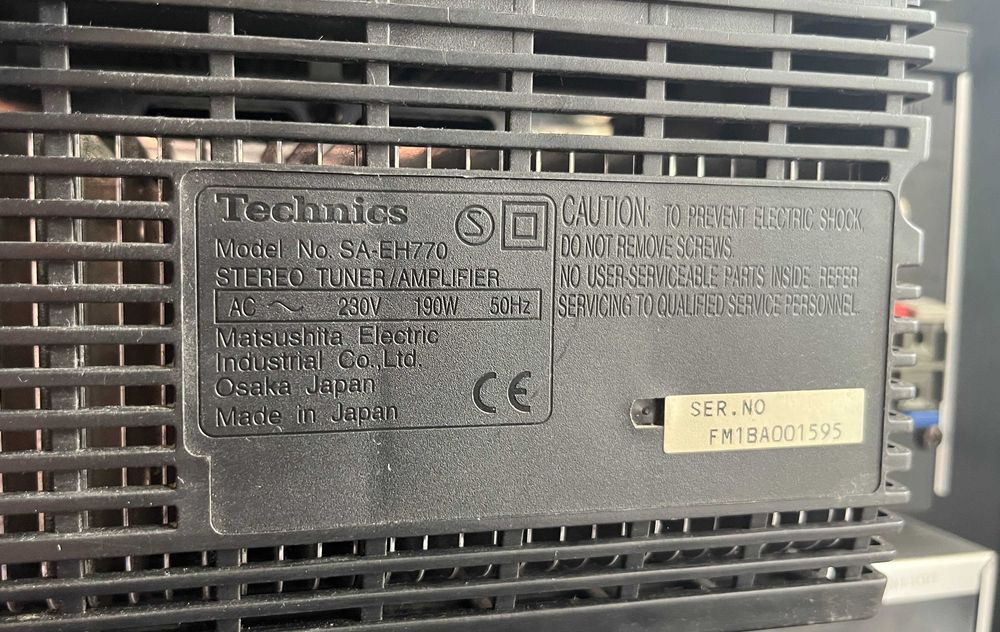 Technics EH770 duża wieża w systemie surround kompletny zestaw