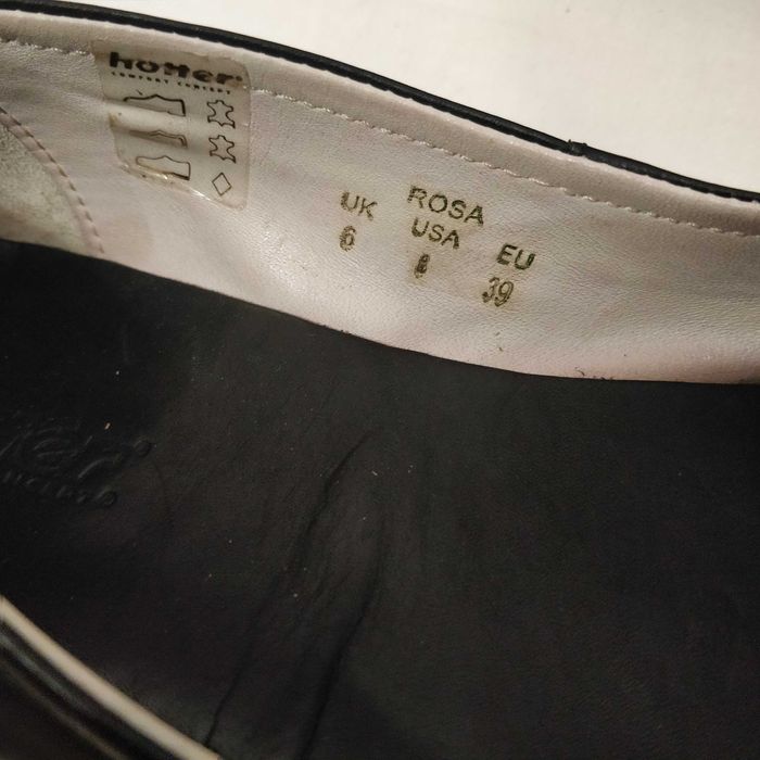 Туфли балетки кожаные Hotter на стопу 25-25,5 см (37)