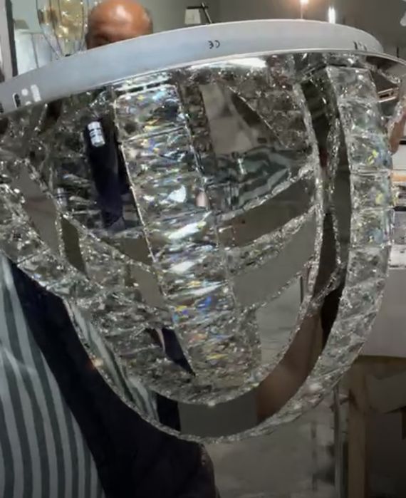 Candeeiro em cristal