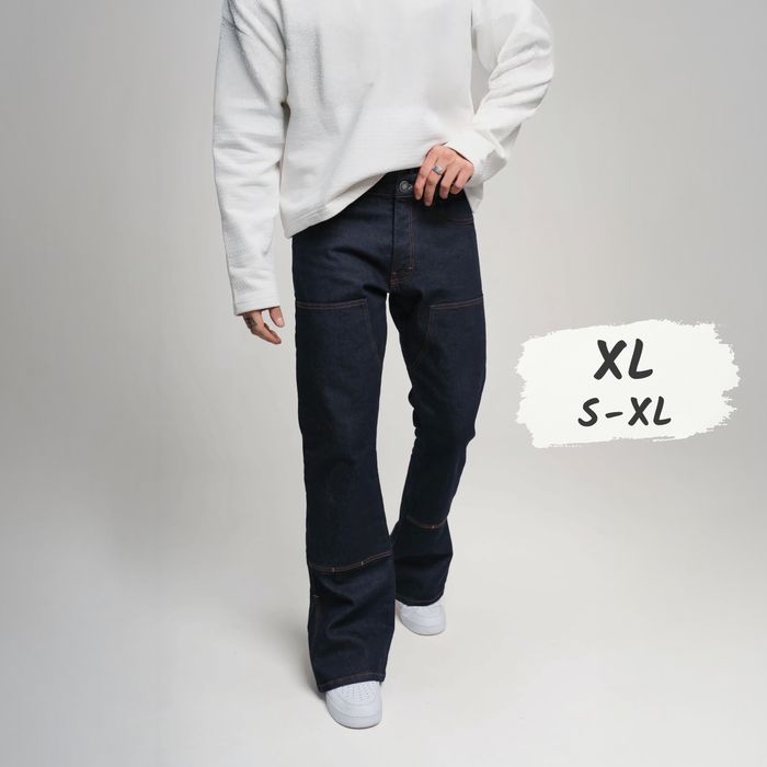 Джинси чоловічі flared jeans Джинсы мужские bootcut, фларед, клеш XL