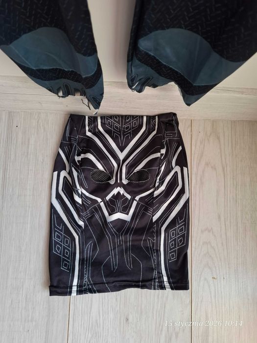 Strój Czarna Pantera Marvel z maską kostium cosplay roz. 190