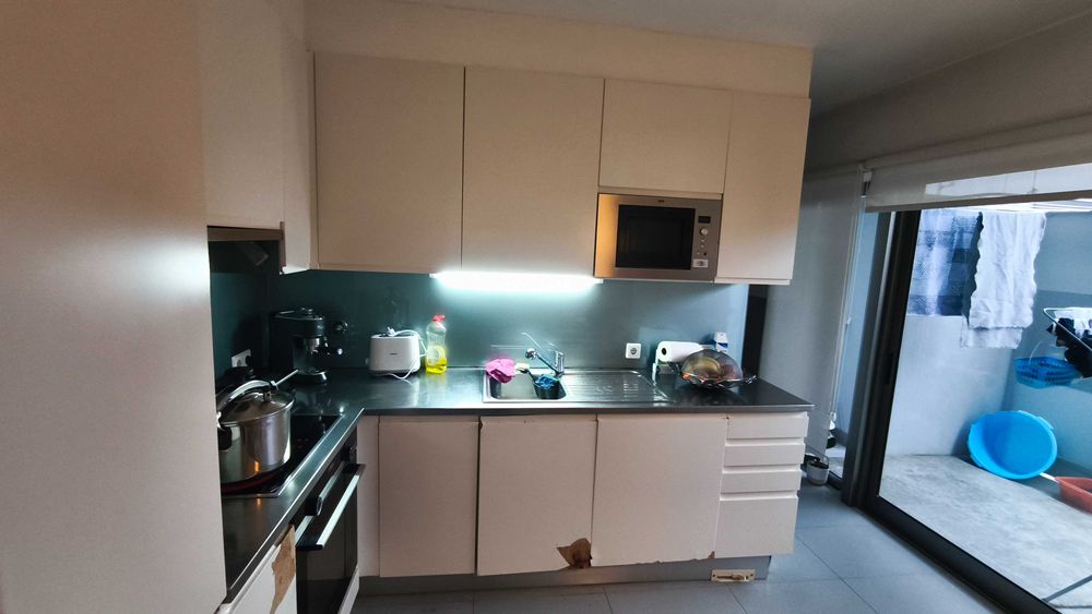 Móveis de cozinha,banca inox + mesa de apoio
