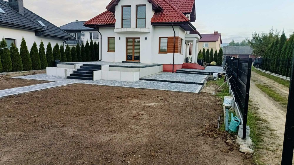 BRUKARSTWO Układanie kostki brukowej Usługi Brukarskie