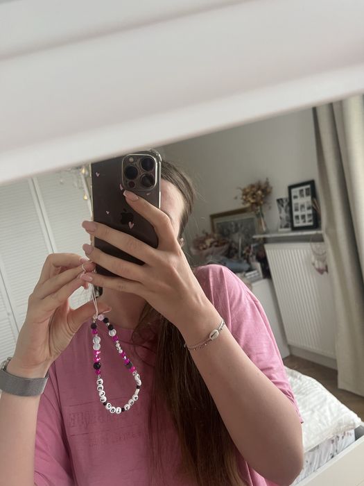 Zawieszka do telefonu koraliki do telefonu y2k dodatki akcesoria