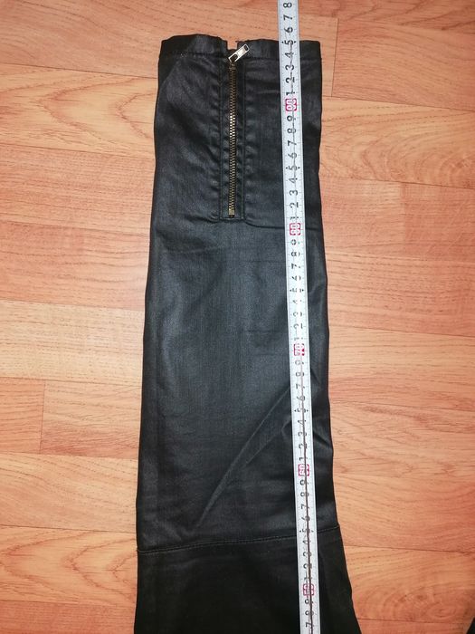 Spodnie woskowane Bereshka super skinny róż. 36czarne