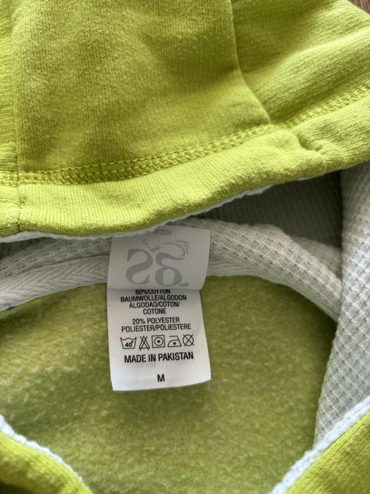 Limonkowa zielona bluza z kapturem damska kangurka rozmiar M