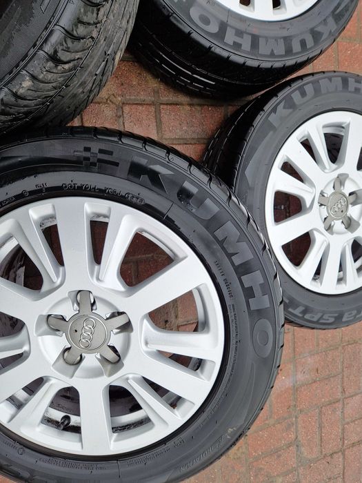 Komplet Kół Koła Felgi 16 Cali 5x112 Audi A6 C5 C6 C7 ET45 Oryginał