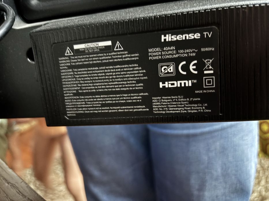 Smarttv Hisense 40” danificada