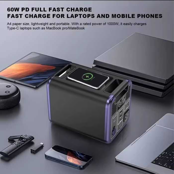 Зарядні станції 1400Вт/2000Вт 1280Вт*год, LiFePo4 акумулятор,MPPT,USB