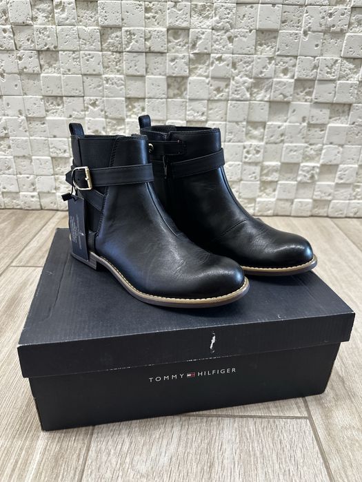 Черевики Tommy Hilfiger 36р чорні натуральна шкіра нові