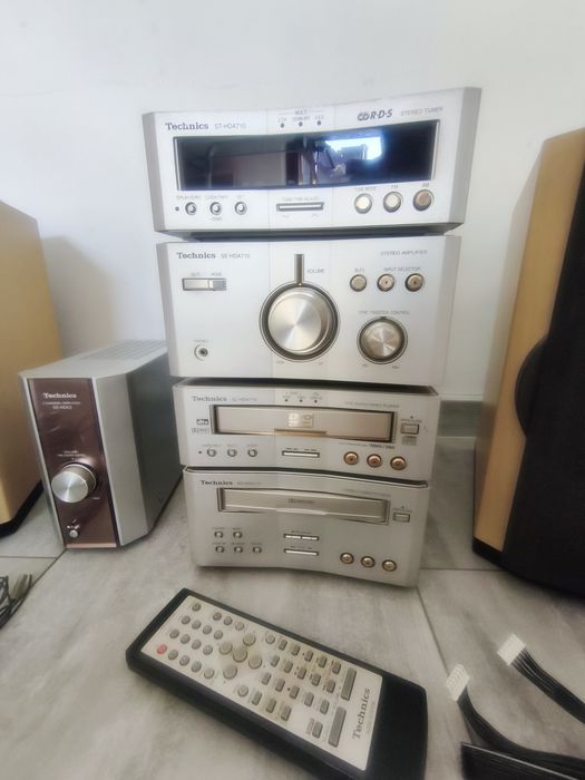 Zestaw Hi-fi Technics HDA710 + wzmacniacz + 5 kolumn SB-HDA710, SB-HDX3