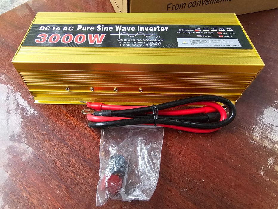 Інвертор (перетворювач напруги) 12в-220в чистий синус 3000W