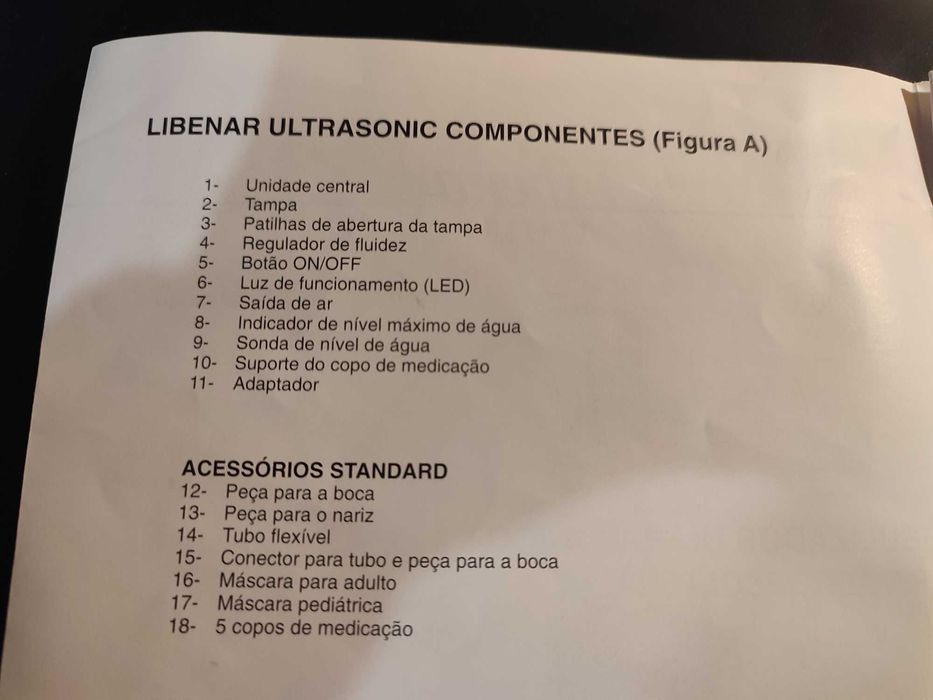 Nebulizador ultrasónico para aerossolterapia.