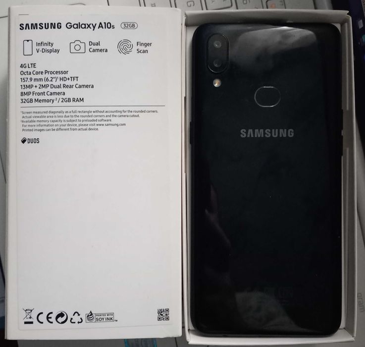 Samsung A10s Black android 11 . SM-A107F