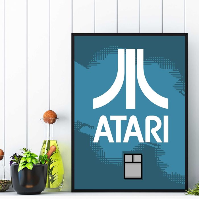 atari, obraz do salonu, plakat atari, plakat komputer atari