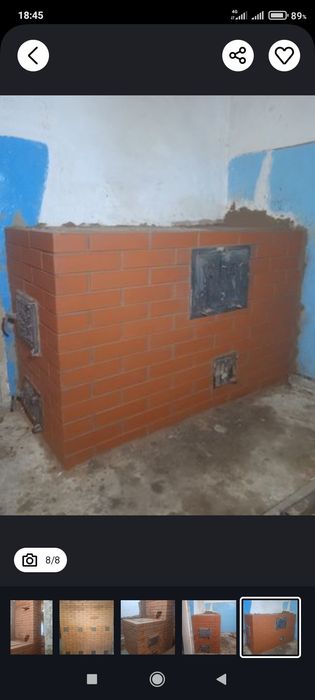 Кладка и ремонт печей,чистка груб