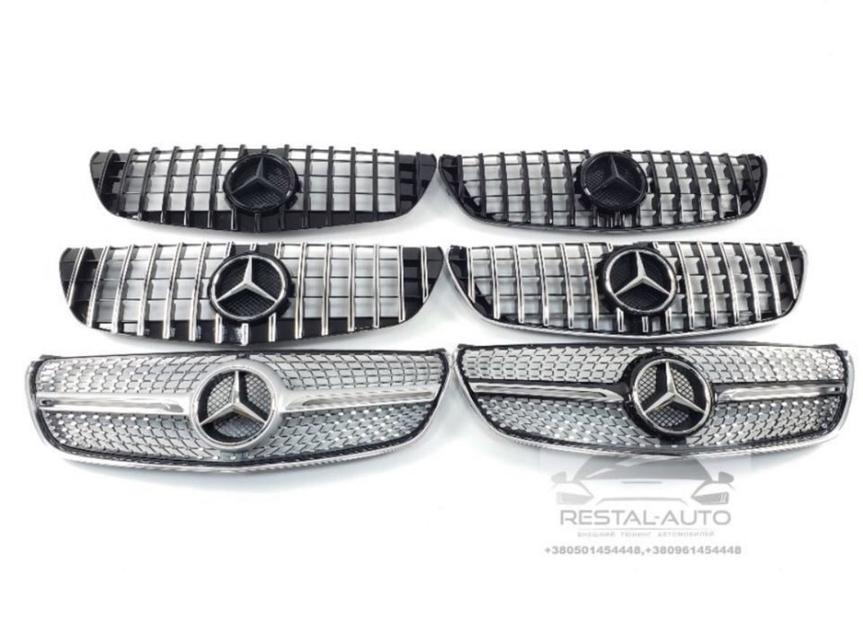 Решетка радиатора Mercedes мерседес GLE 166 2015-2018год