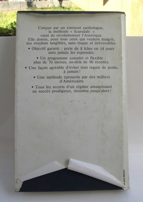 Livro “Scardale” Le régime médical infaillible 1981