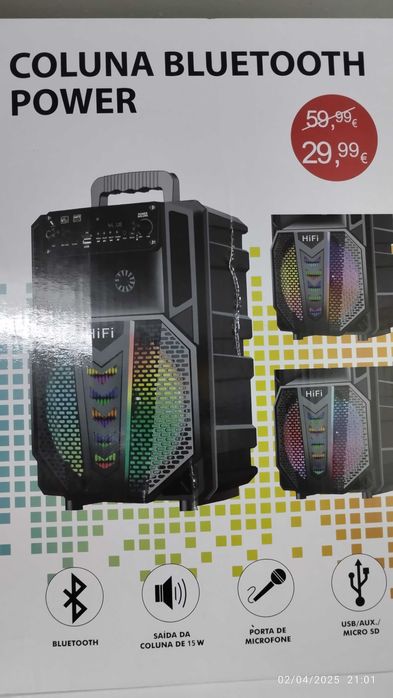 Vendo Coluna Power sem fios