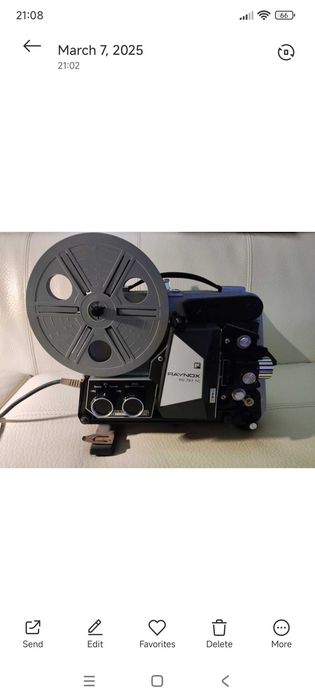 Super 8mm projetor "Raynox" modelo DU 707 TC