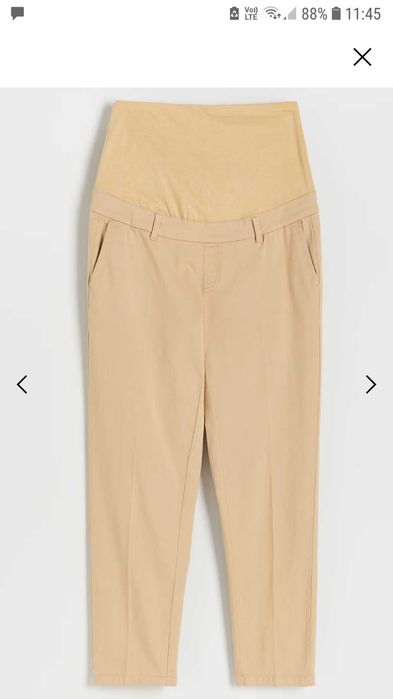 Spodnie ciążowe chino RESERVED jak nowe