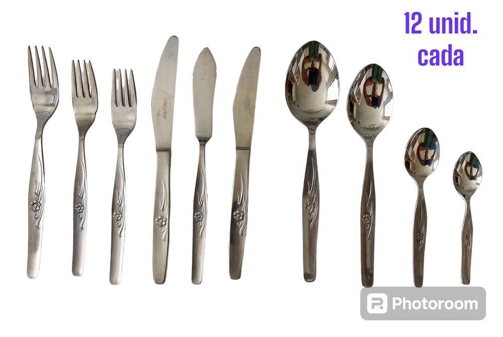 Faqueiro Vintage Inox Nunca Usado - 123 peças - Impecável