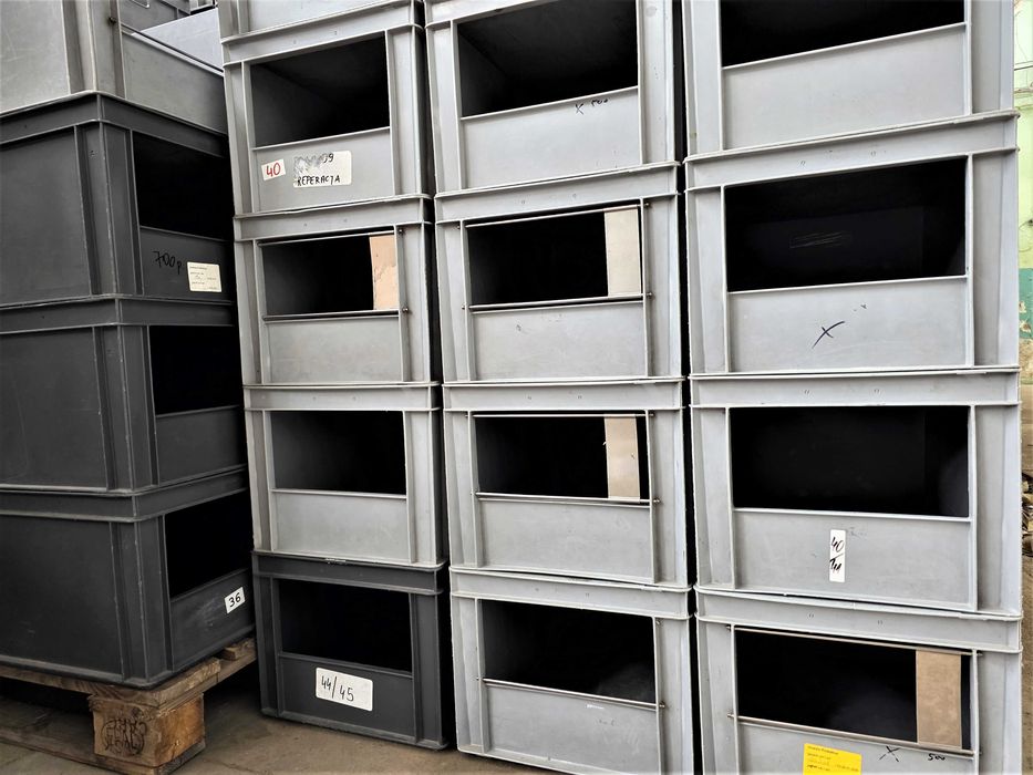 Pojemnik Plastikowy Kuweta Skrzynka Kosz Magazynowy Warsztatowy Regał