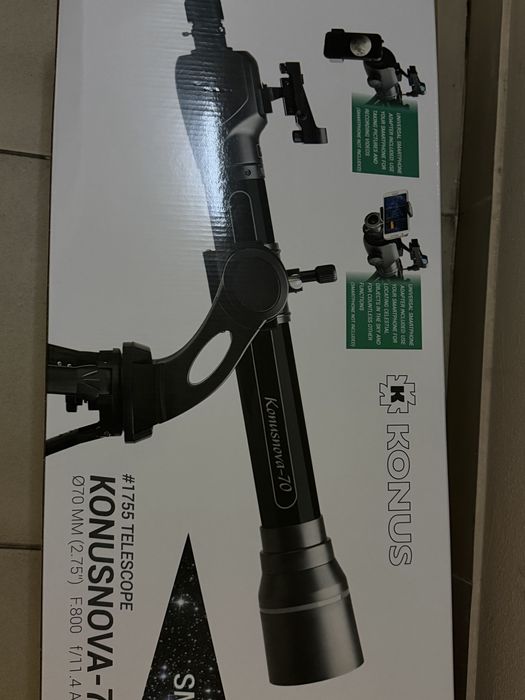 Продам новий лінзовий телескоп Konus Konusnova-70