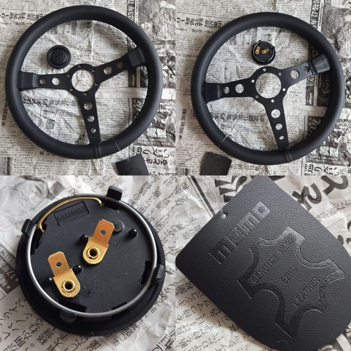 Руль Momo Спортивный с вылетом дрифт замша