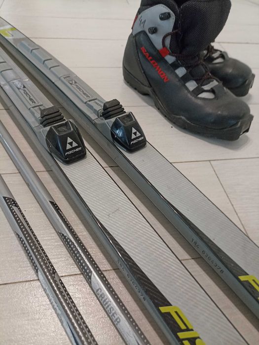 Zestaw narty biegowe + buty + kije