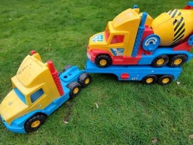 Samochód wader dla dziecka  laweta  betoniarka