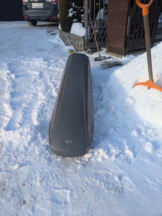 Bagażnik dachowy Hakr relax 310. Box dachowy na narty