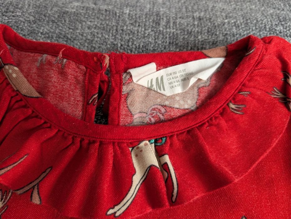 Sukienka świąteczna H&M r. 110