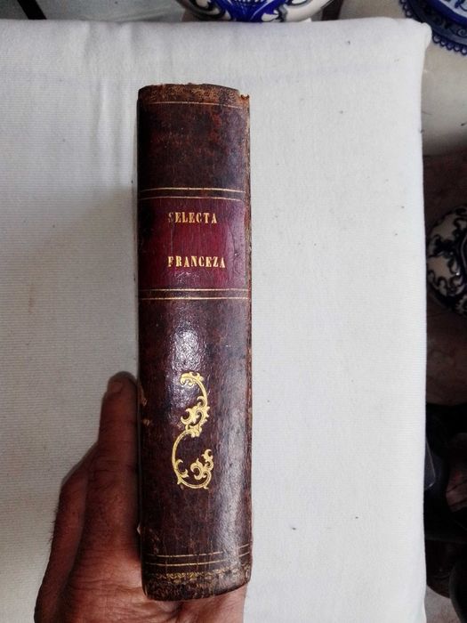livro antigo frances selecta franceza de 1857