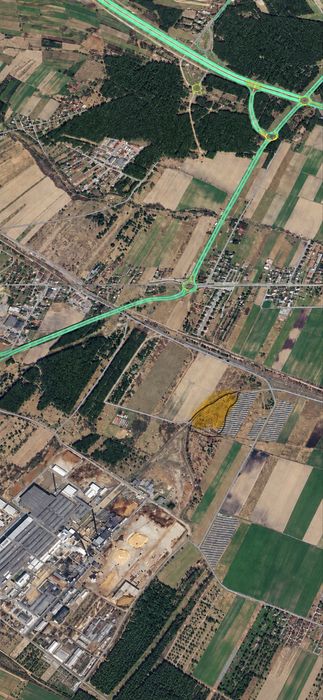 Działka inwesstycyjna 7505 m² przy Woodeco Wieruszów strefa przemyslowa - Widok 2