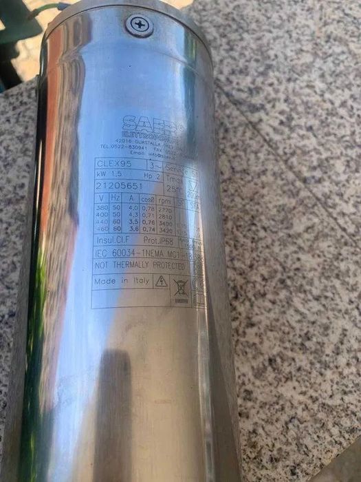 Motor trifásico bombas submersíveis