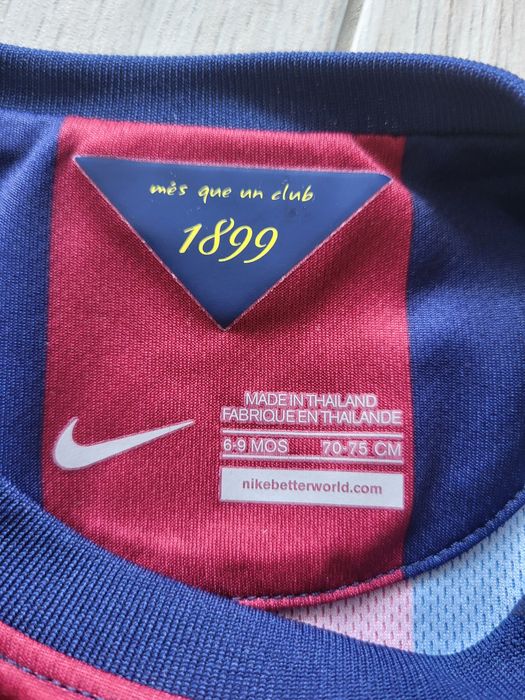 Strój Barcelona Nike 70-75cm dziecięcy Barca dla niemowlaka