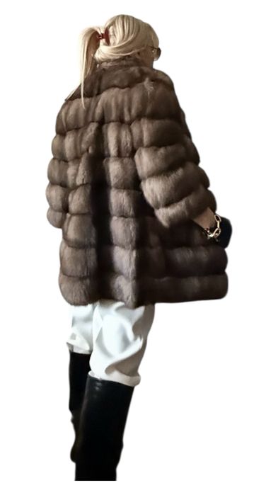 Шуба соболь баргузин Manzari оригинал лавандер