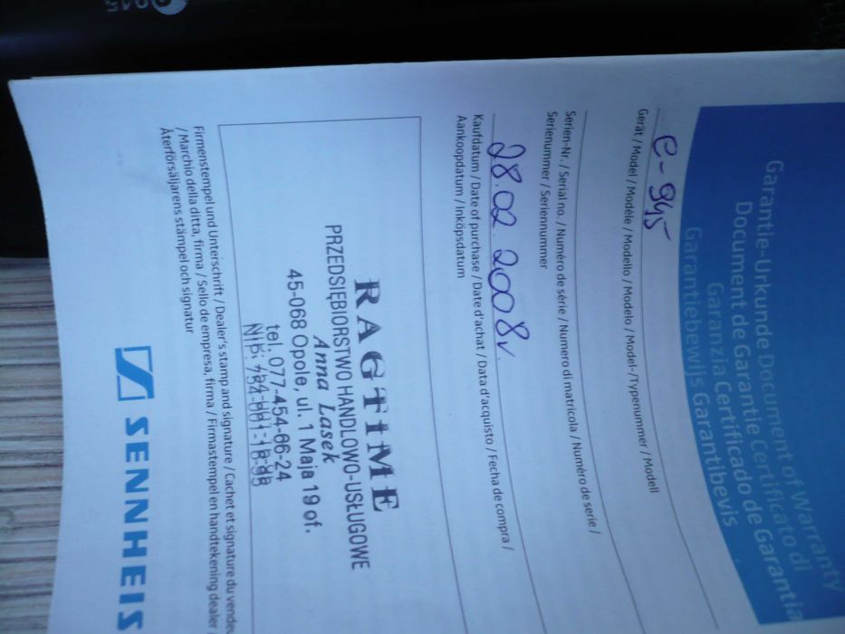 mikrofon sennheiser e 945 germany