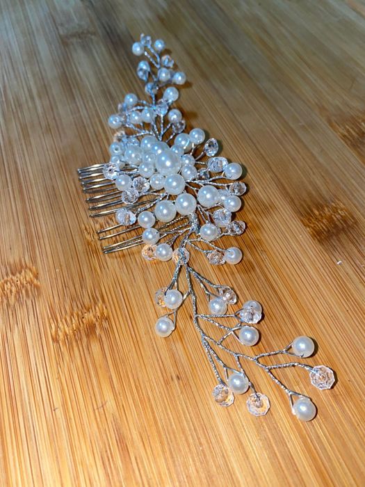 Travessa de cabelo decorativa - Noiva