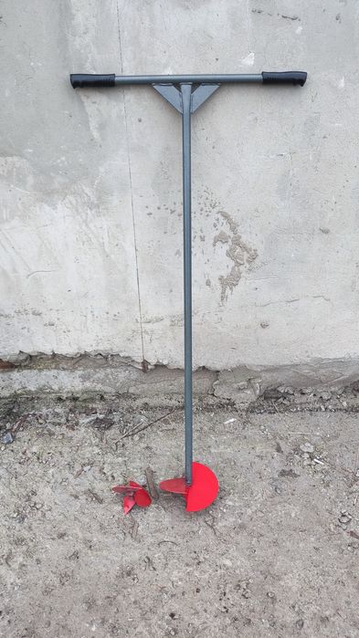 Ручний садовий бур для грунту з насадками 13 см та 18 см