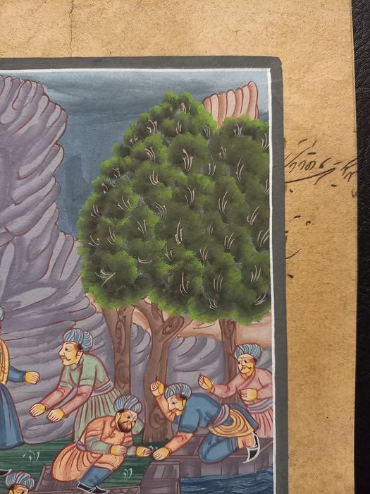 Hinduski ręcznie malowany obraz #3