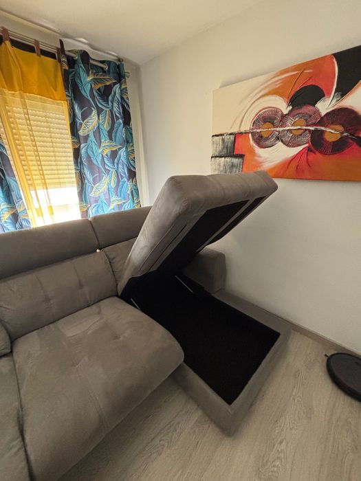 Sofá chaise longue elétrico