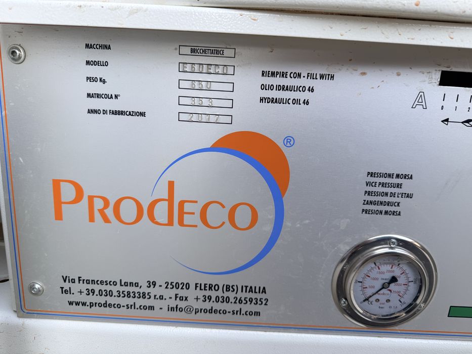 Brykieciarka, PRODECO E60 ECO