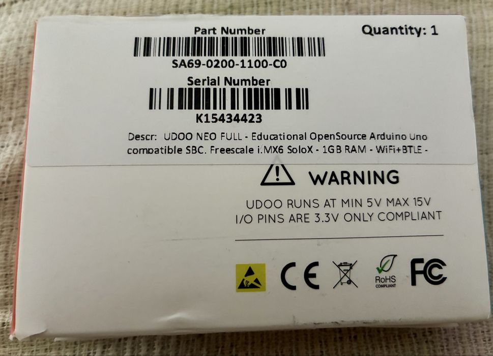 Міні-ПК UDOO Neo для робототехніки та IoT на базі Arduino